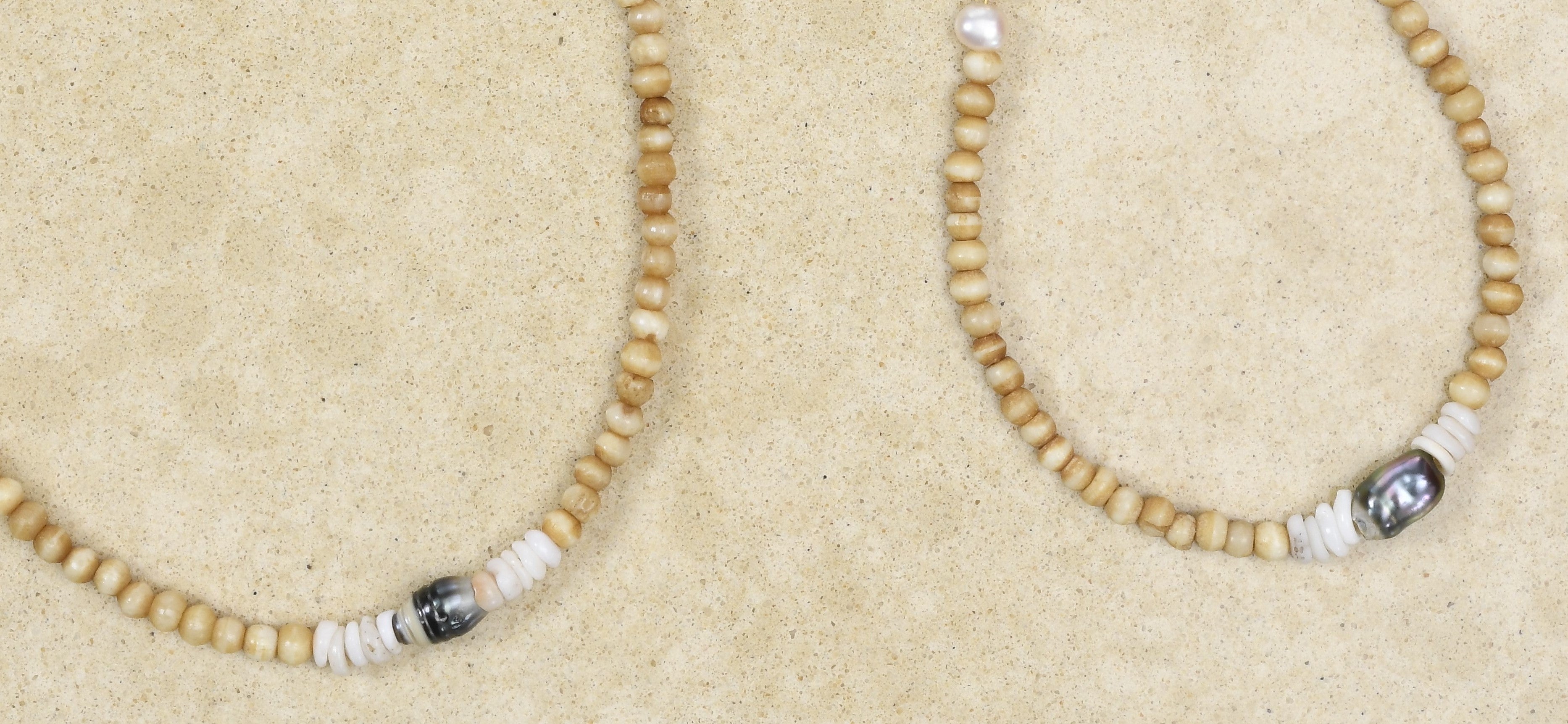 "All about Blondes" Lei with Keshi pearl