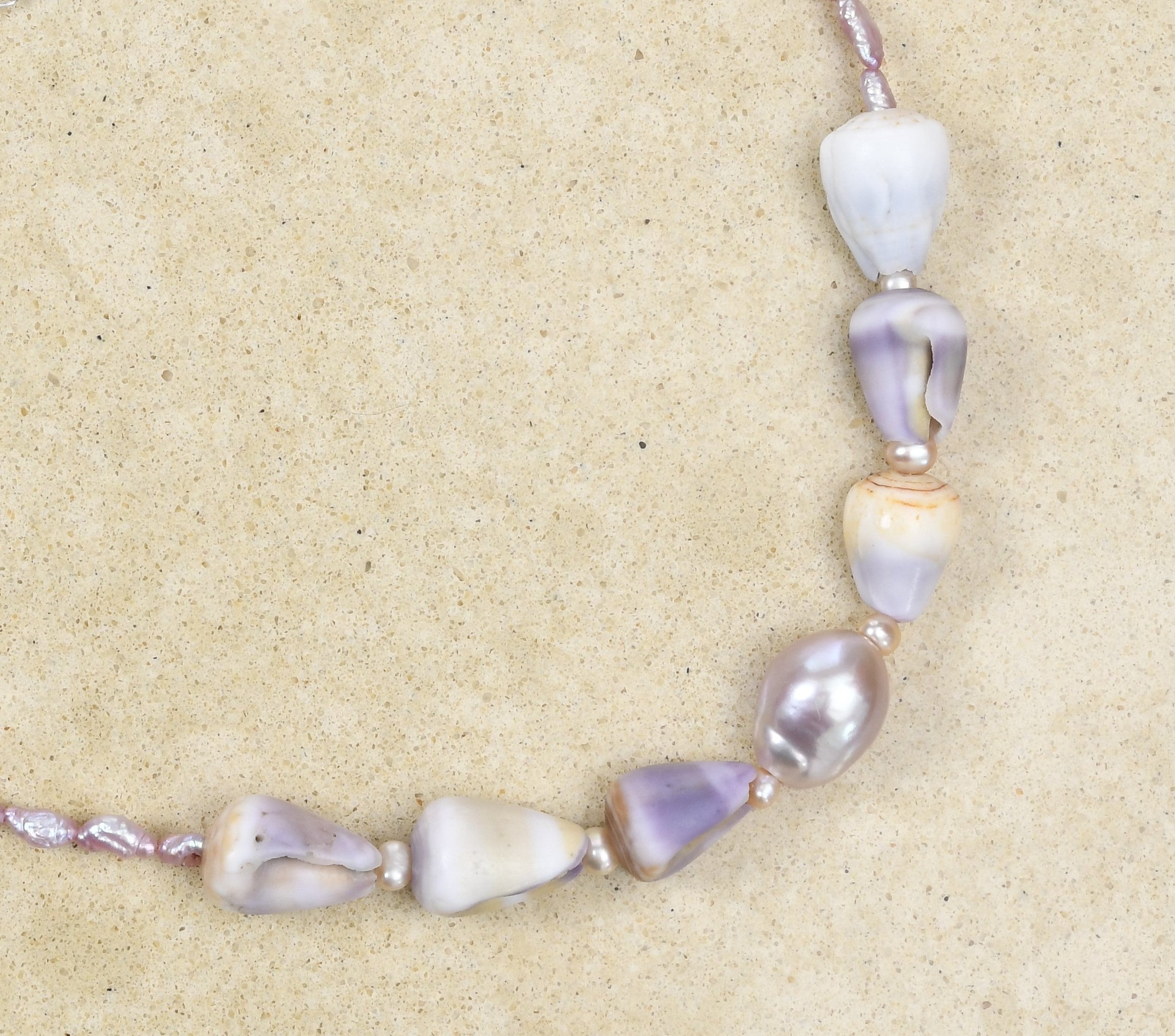 Hapa Lavendar Cone shell Lei