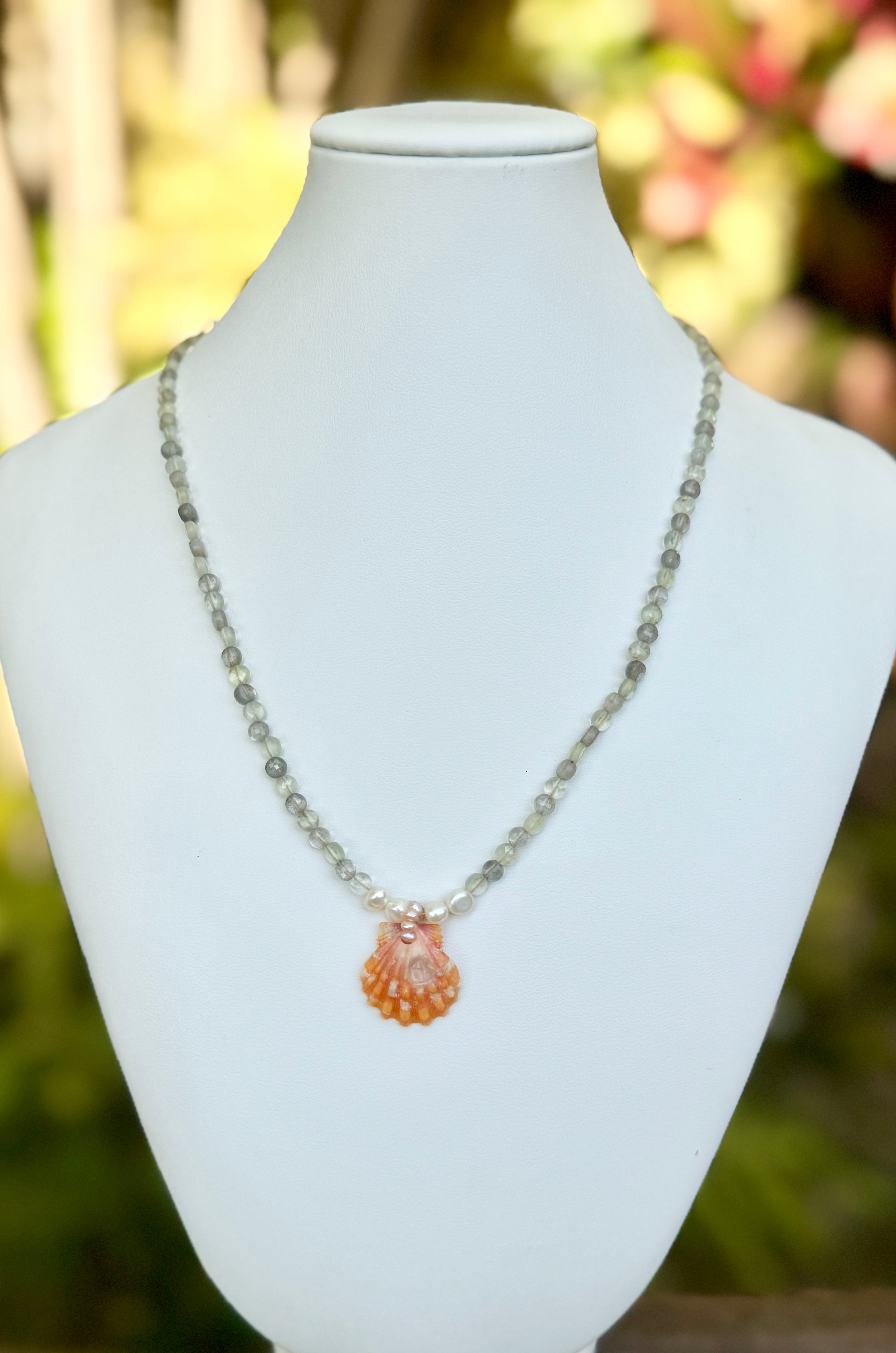 5 Gemstones and a Sunrise Shell