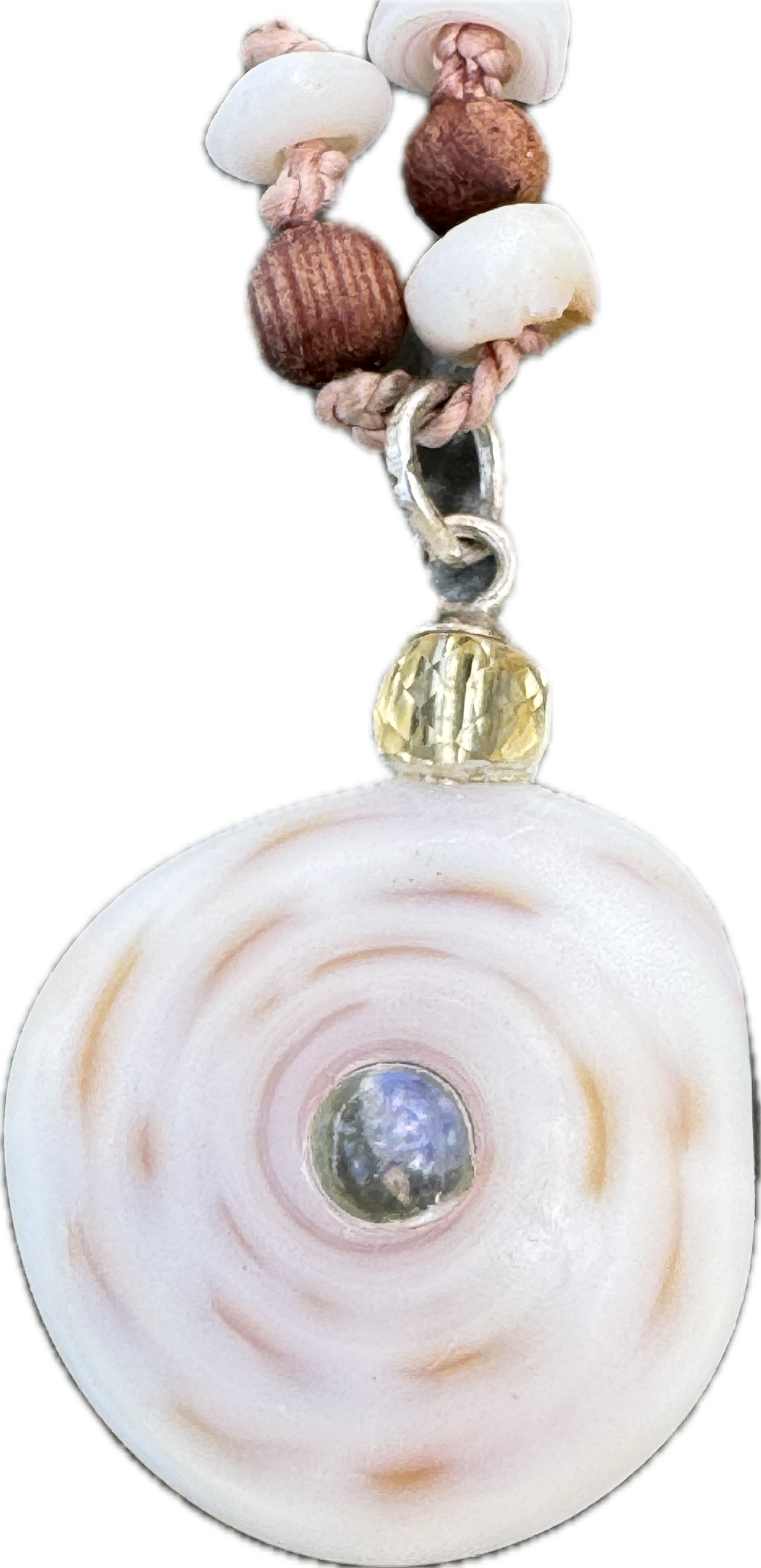 True Mālā with Moonstone Pu·ka /ˈpo͞okə