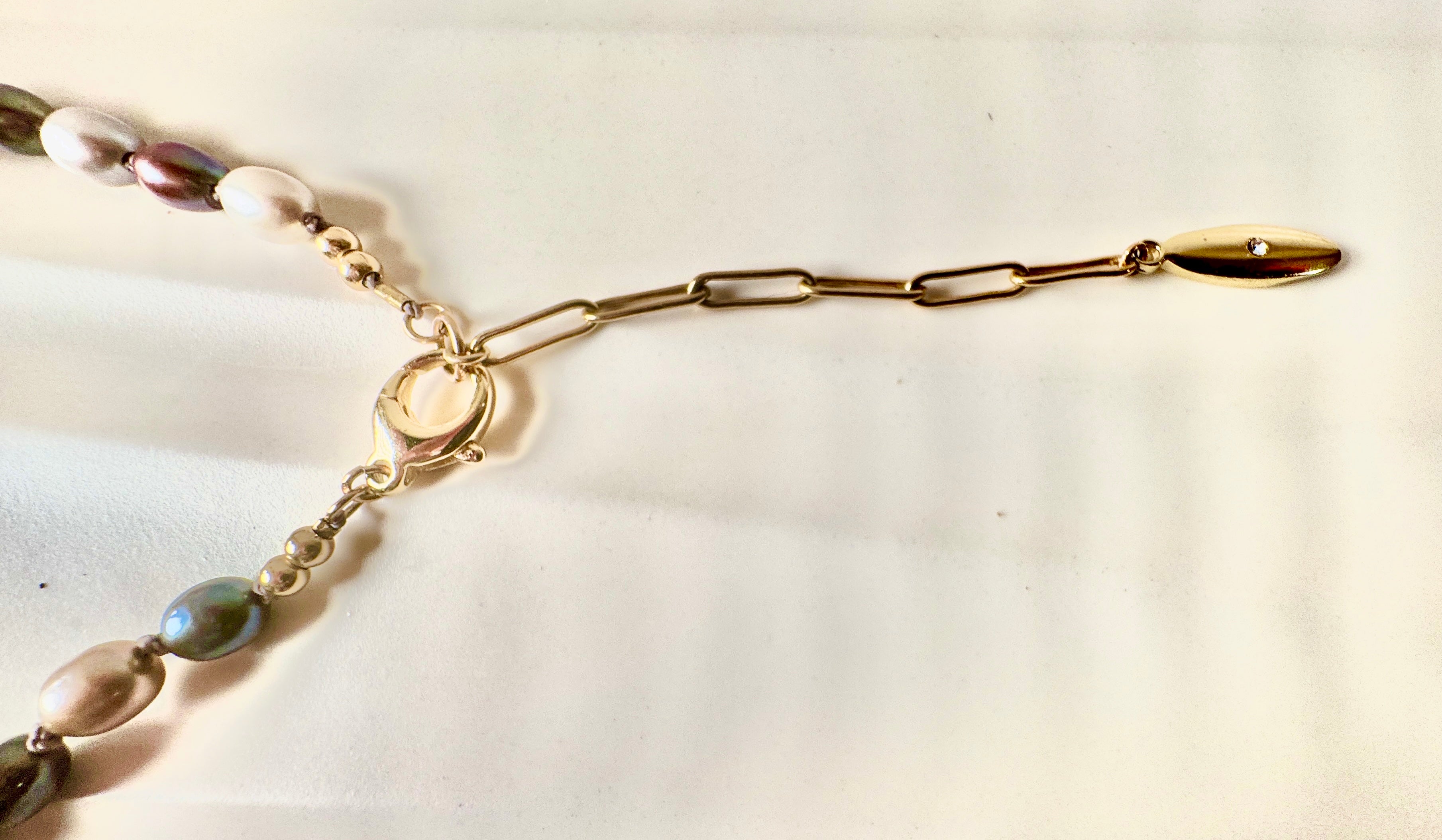 Moonstone and Pearls of Many Colors