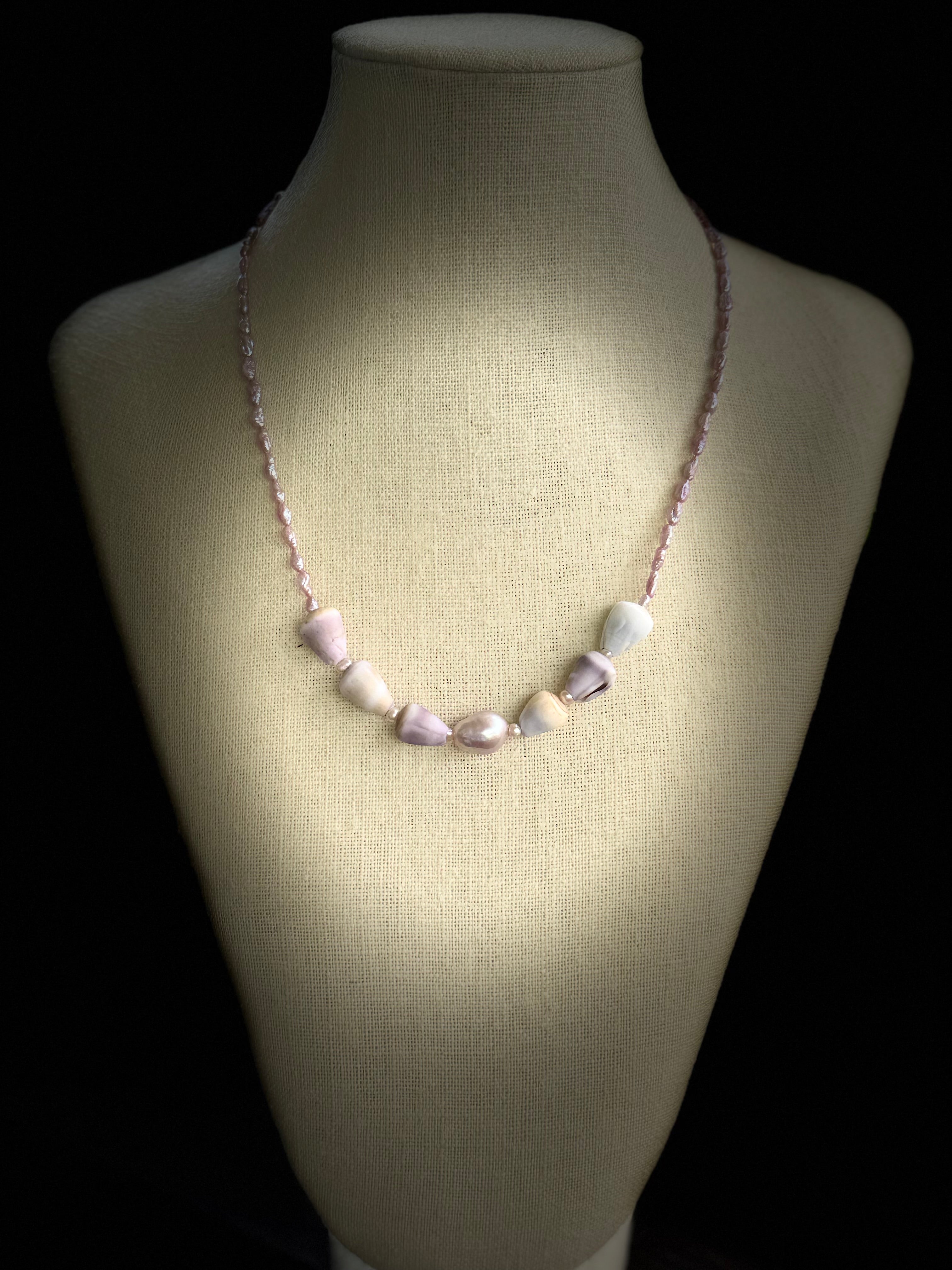 Hapa Lavendar Cone shell Lei