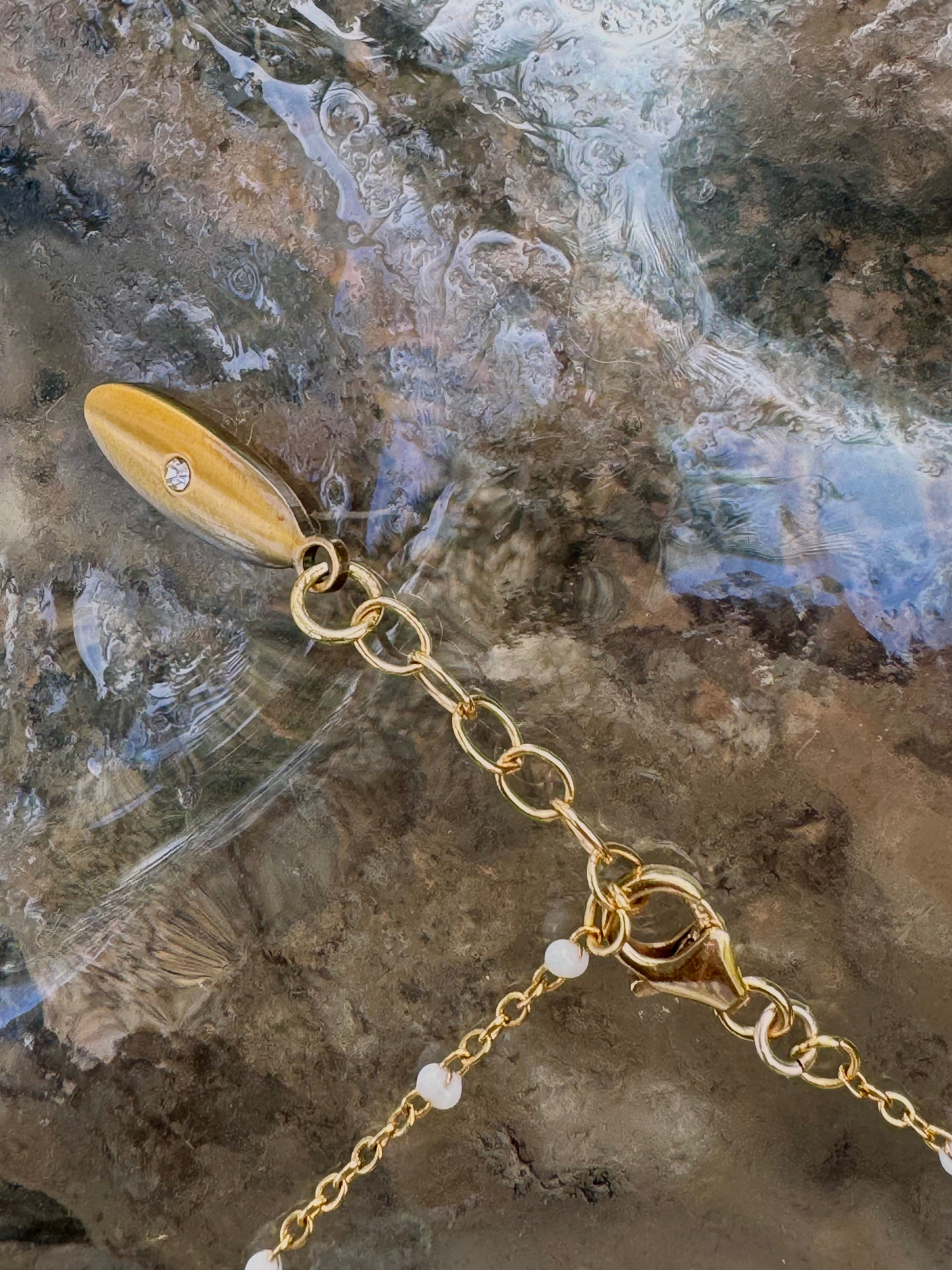 Sea Of Glass anklet or bracelet