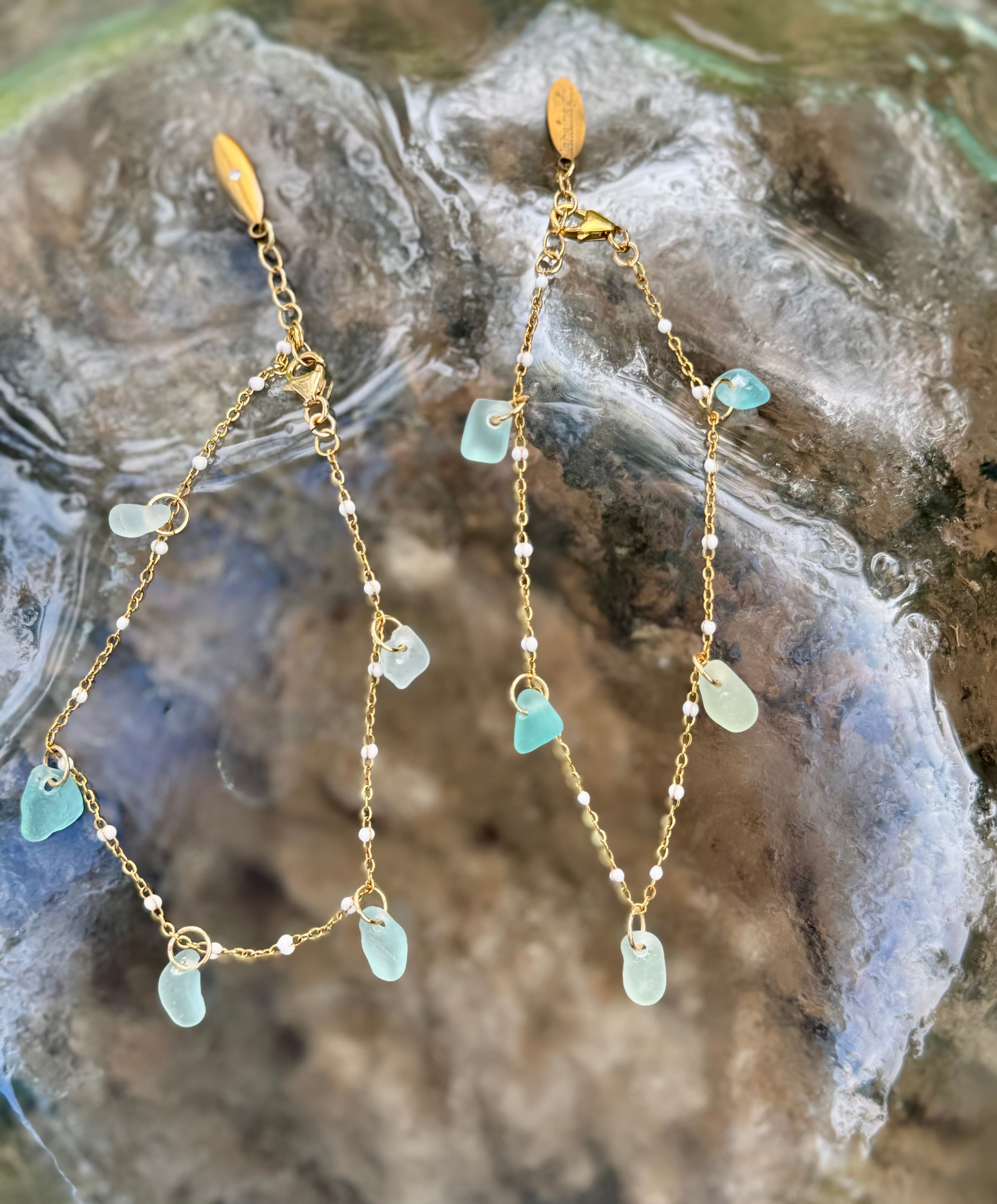 Sea Of Glass anklet or bracelet