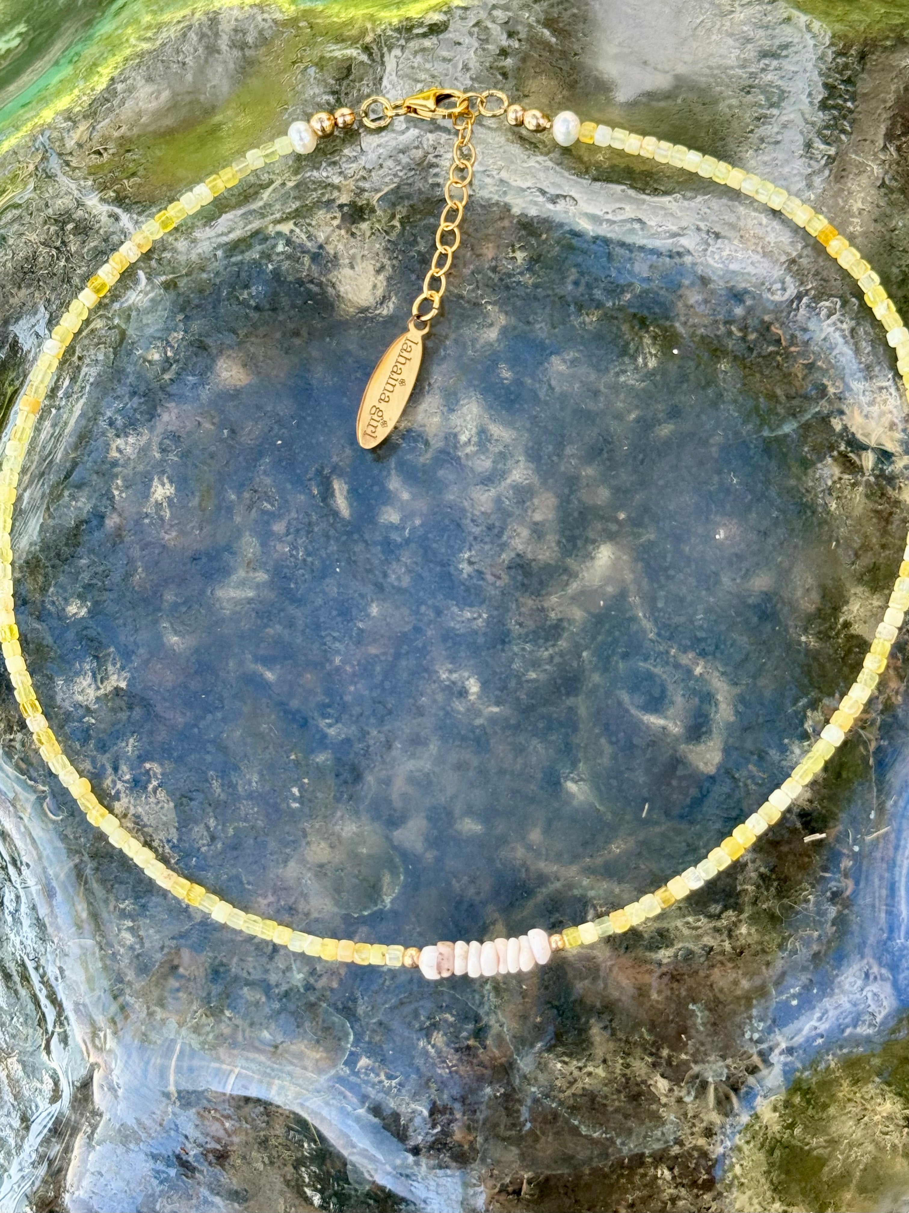 Peruvian Opal & and White Pukas