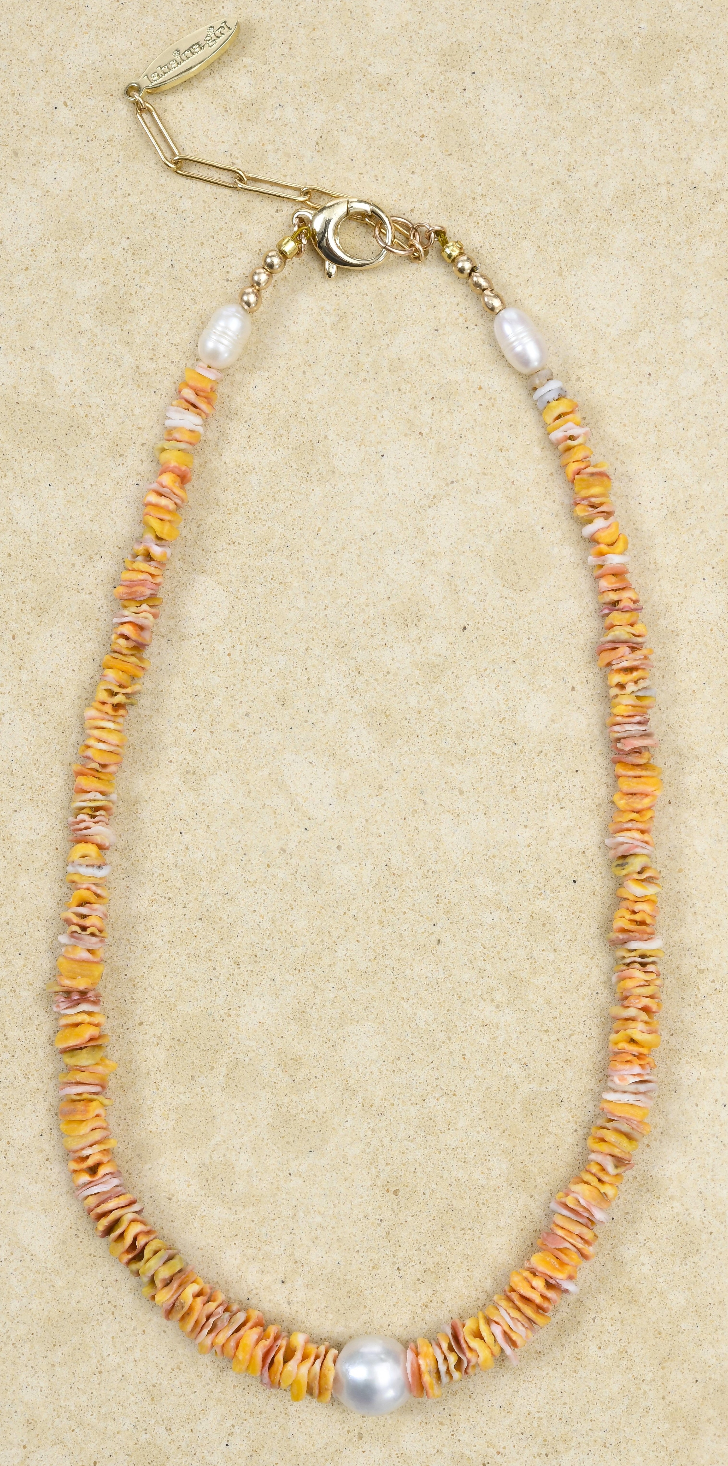 💙Original design Sunrise Shell Chip lei