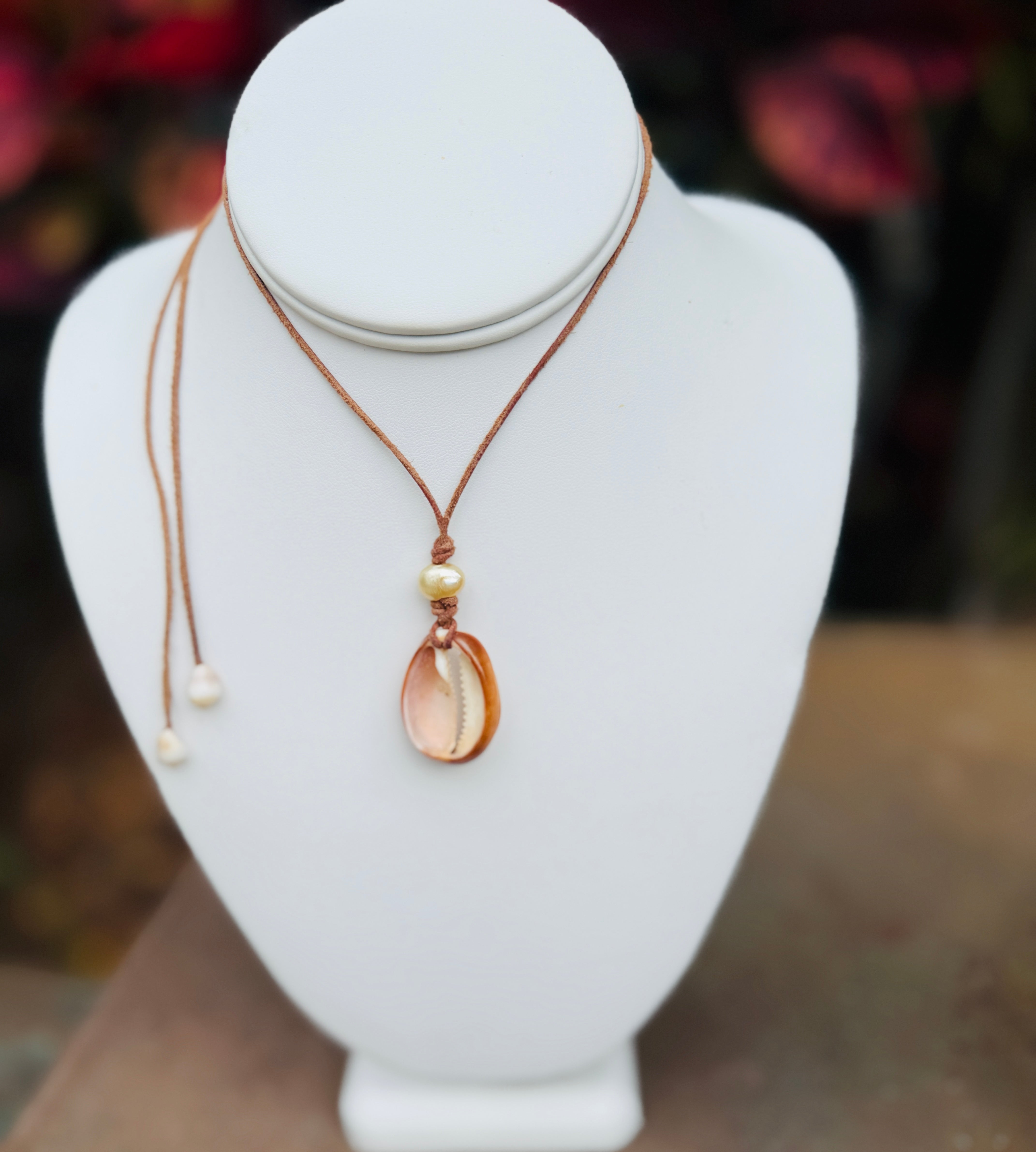 White smiling teeth and pearls