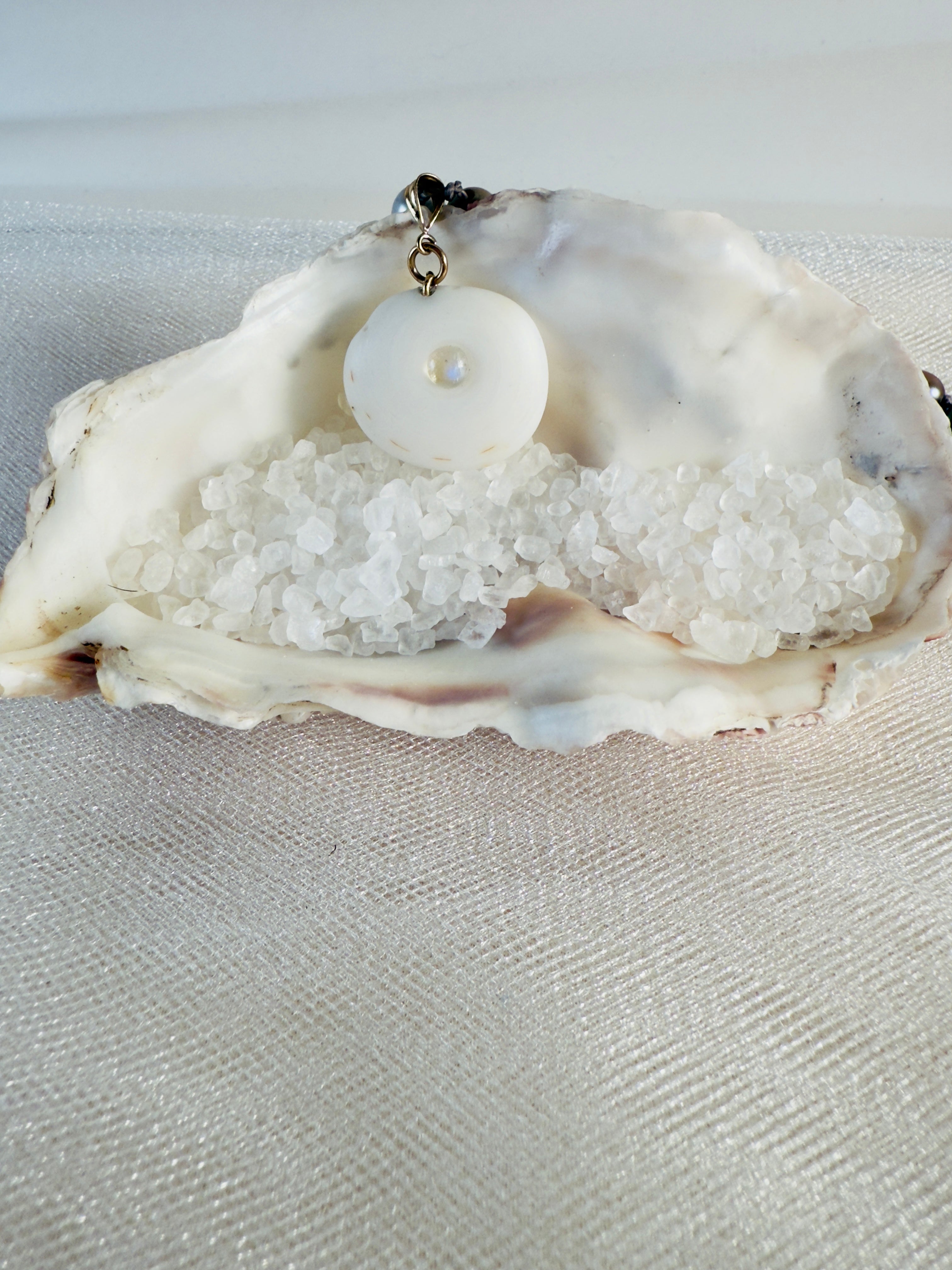 Moonstone and Pearls of Many Colors