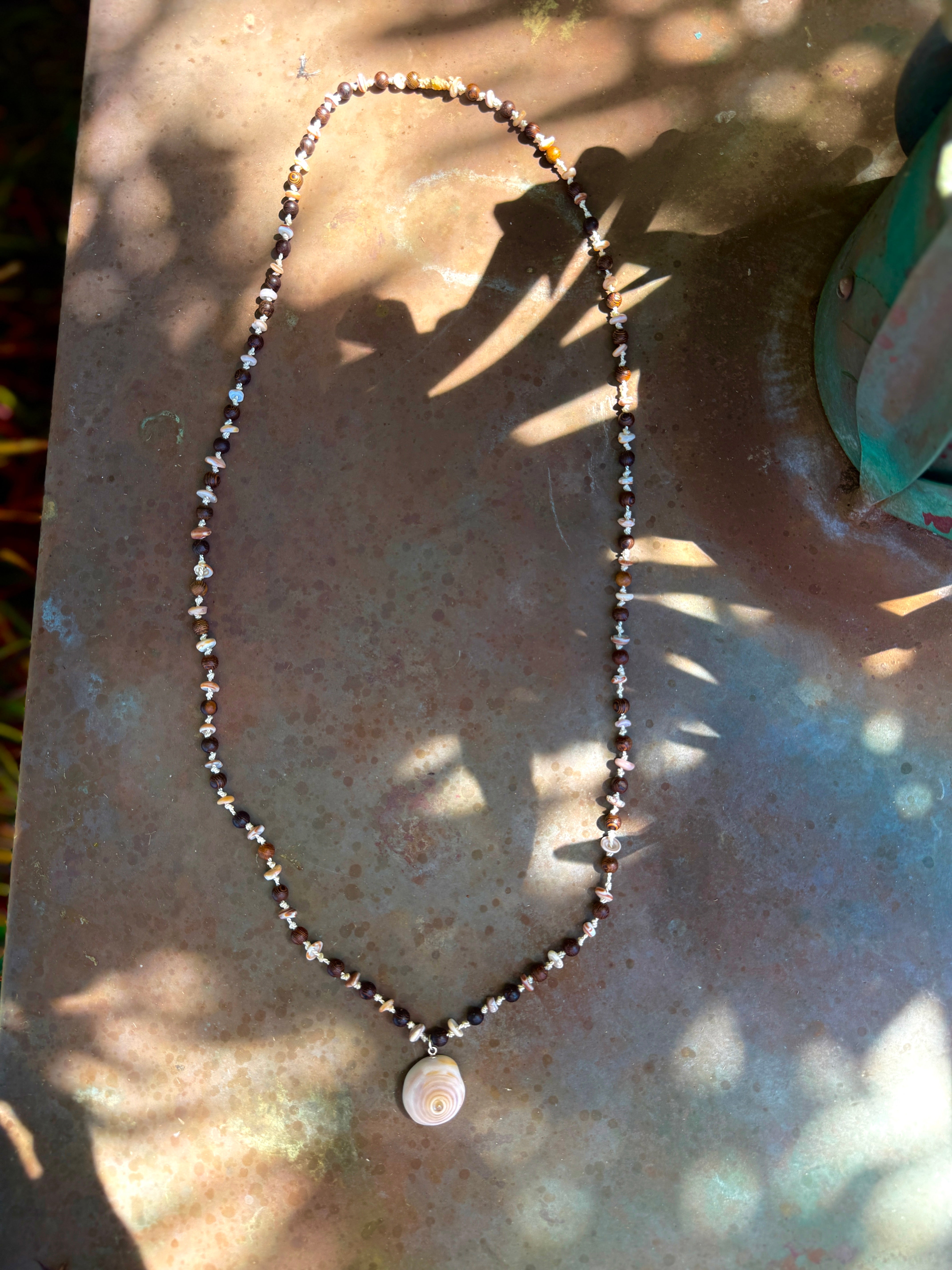 Shades of the earth Mala-like lei