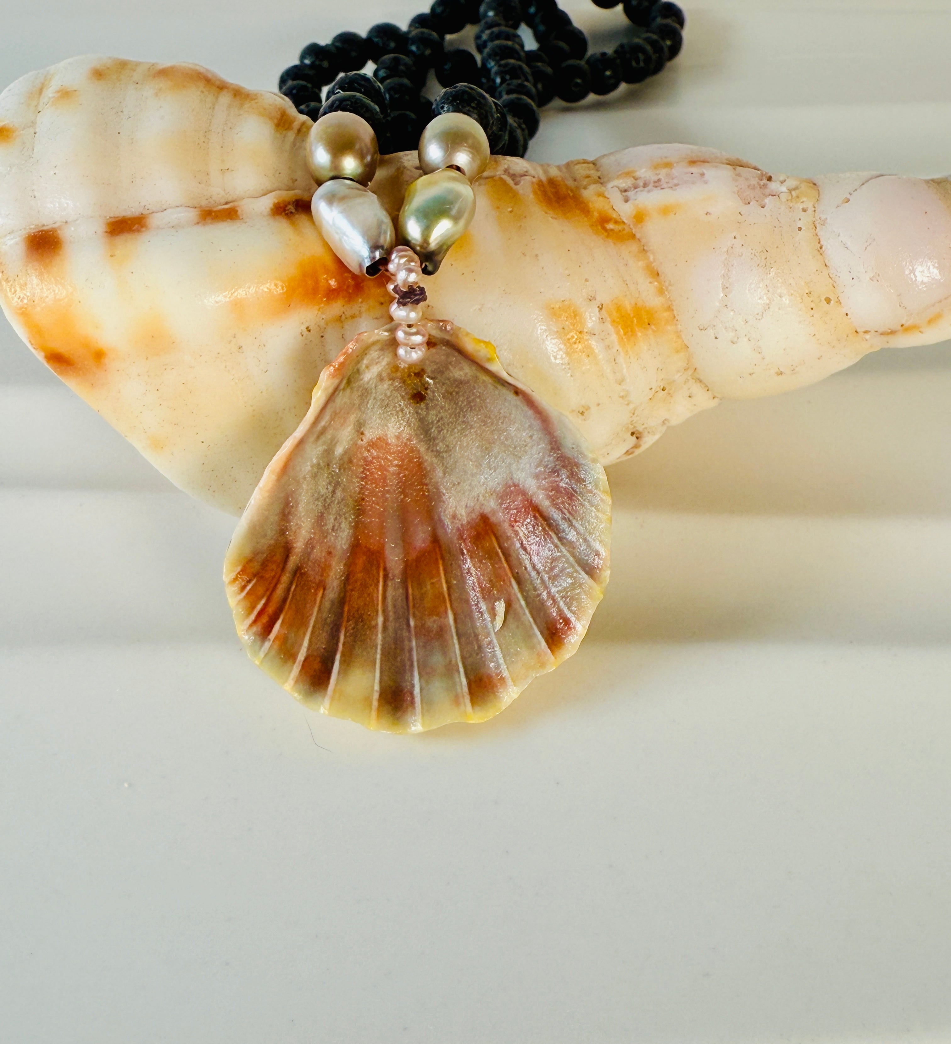 Black Lava and Moonrise Mala